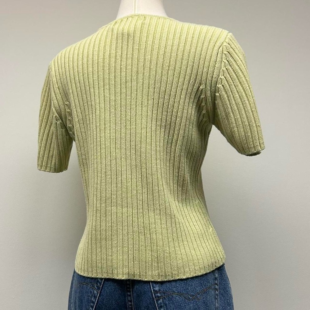 Ribbed short sleeve crewneck - Picture 5 of 6